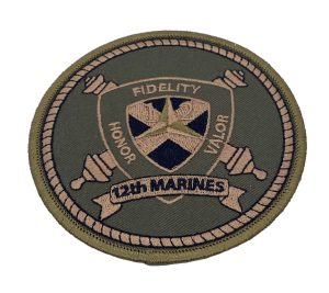12th Marines Subdued Patch – With Hook and Loop
