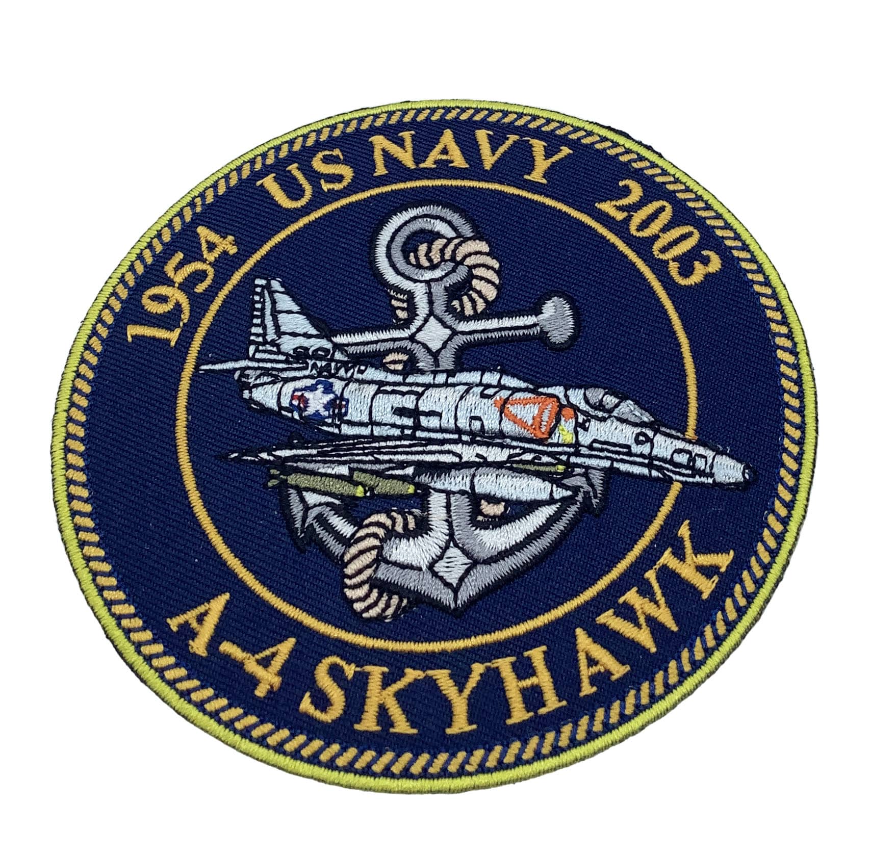 Navy A-4 Patch –  Sew On, 3.75″