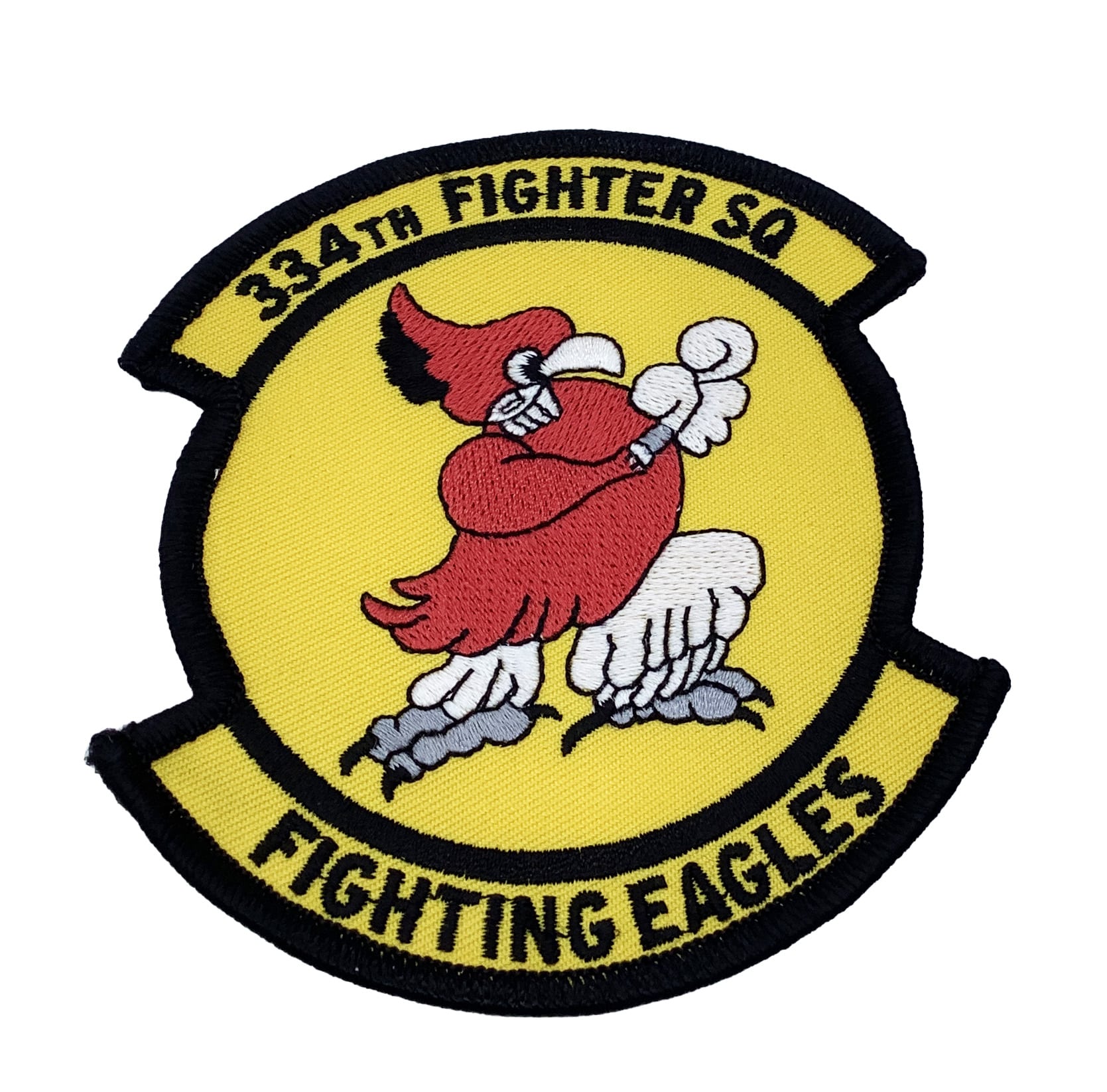 334th Fighter Squadron Fighting Eagles Patch – Plastic Backing