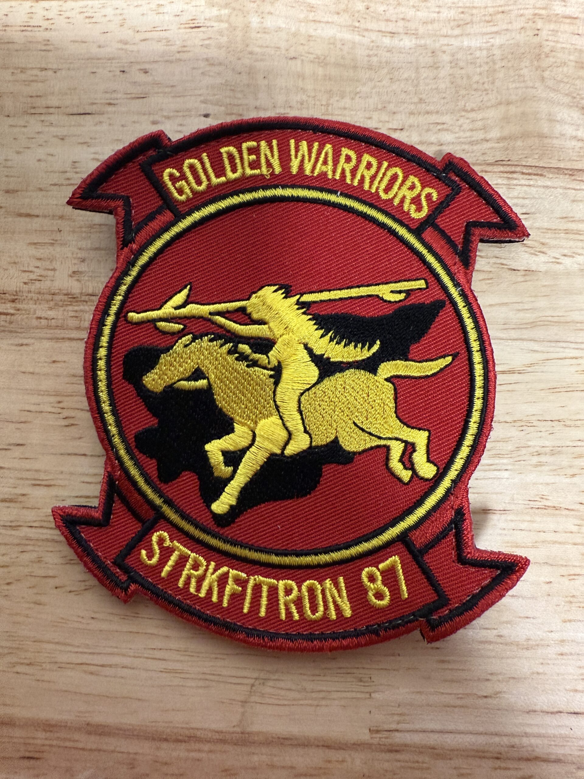 VFA-87 Golden Warriors Patch – With Hook and Loop