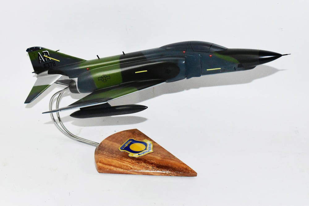10th Tactical Reconnaissance Wing 1980s RF-4C Model, 1/42 (18″) Scale, Mahogany