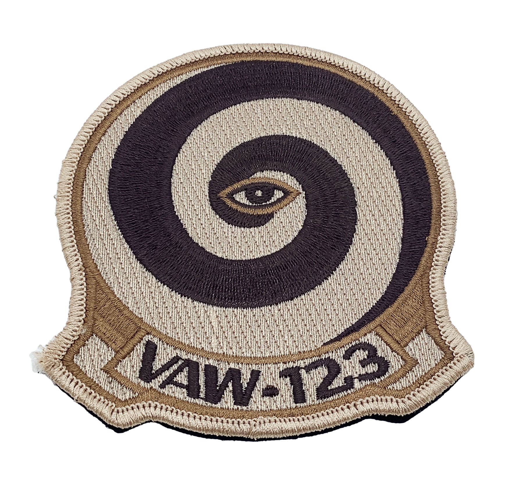 VAW-123 Screwtops Tan Squadron Patch – with Hook and Loop