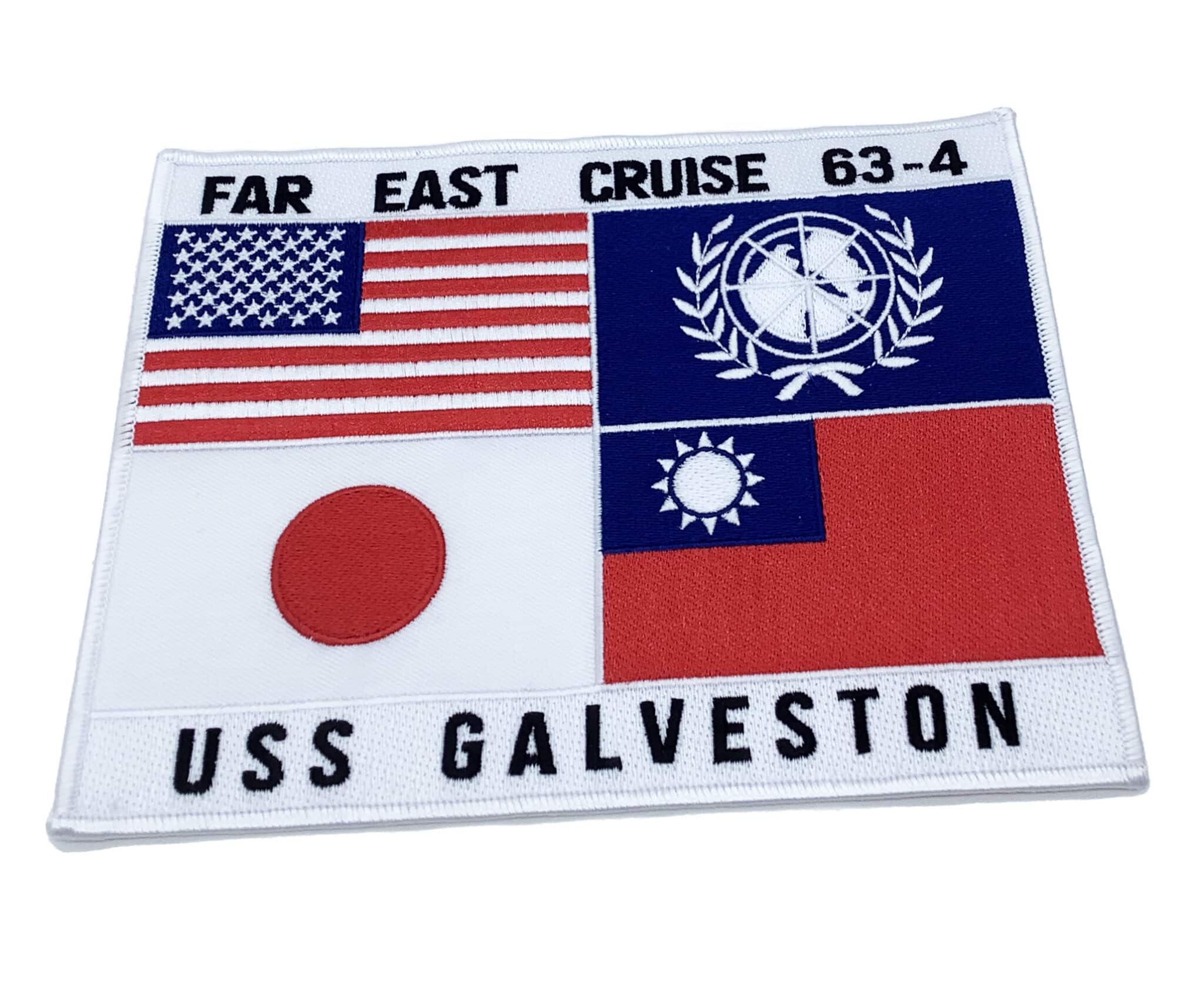 TopGun Far East Cruise 63-4, USS Galveston – Plastic Backing,6″ x 7 3/4″