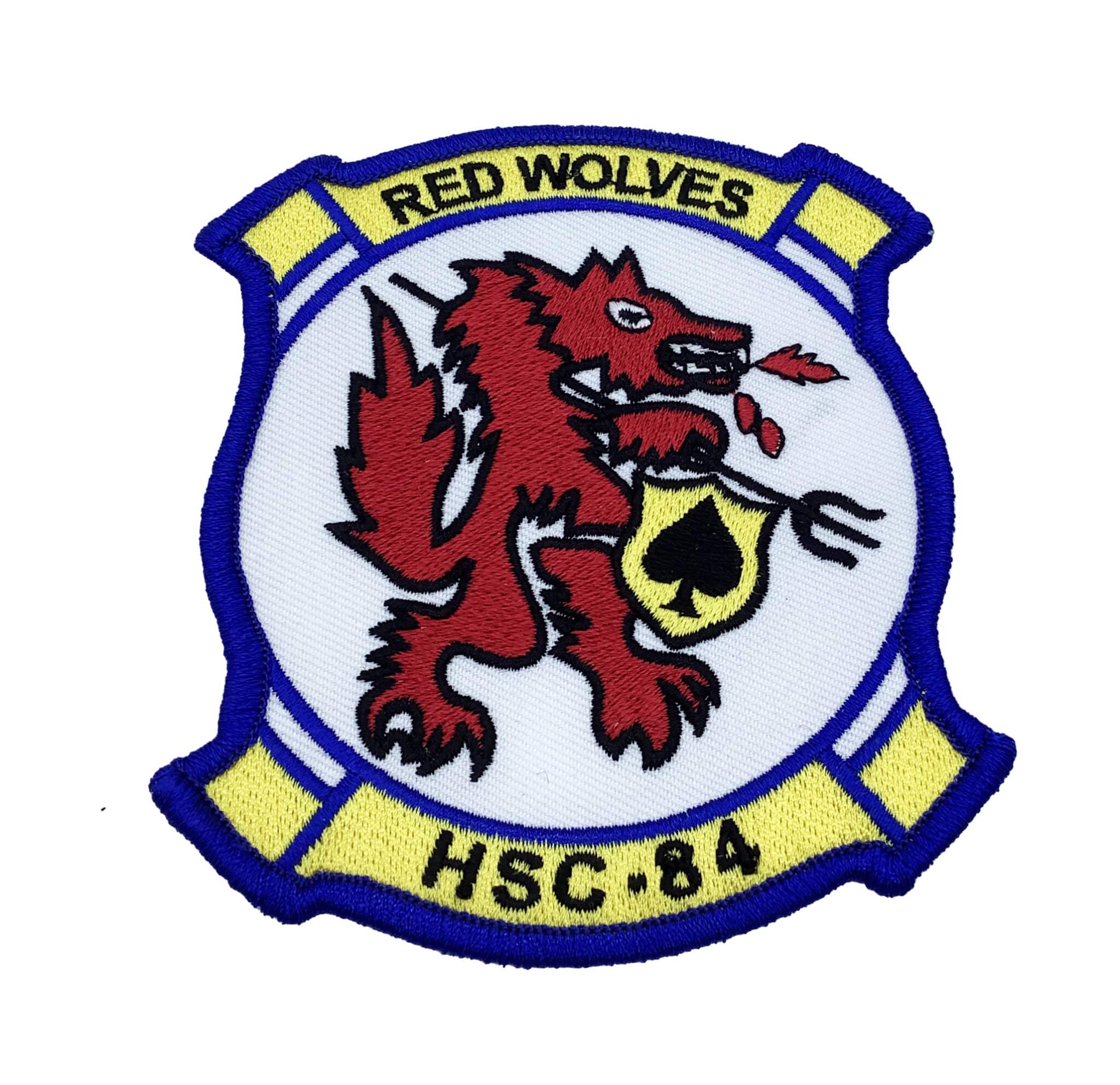 HSC-84 Red Wolves Patch – With Hook and Loop