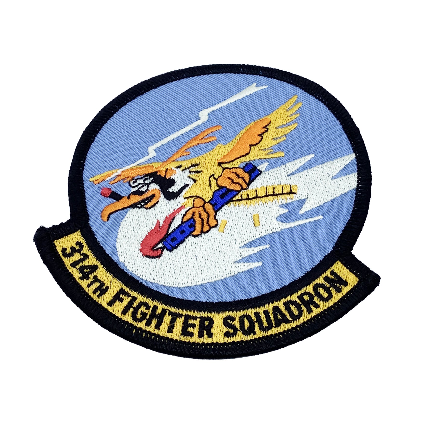 314th Fighter Squadron Patch – With Hook and Loop