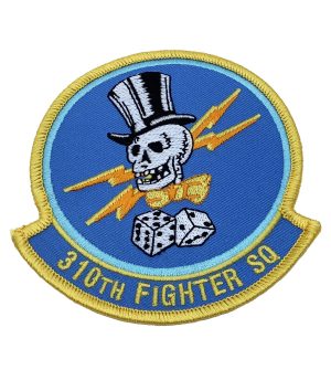 310th Fighter Squadron Patch – Plastic Backing