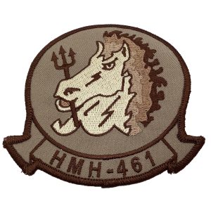HMH-461 Iron Horse Tan Patch –Plastic Backing
