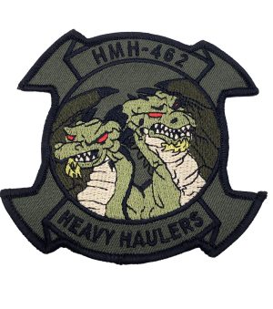 HMH-462 Heavy Haulers Green Patch – Hook and Loop