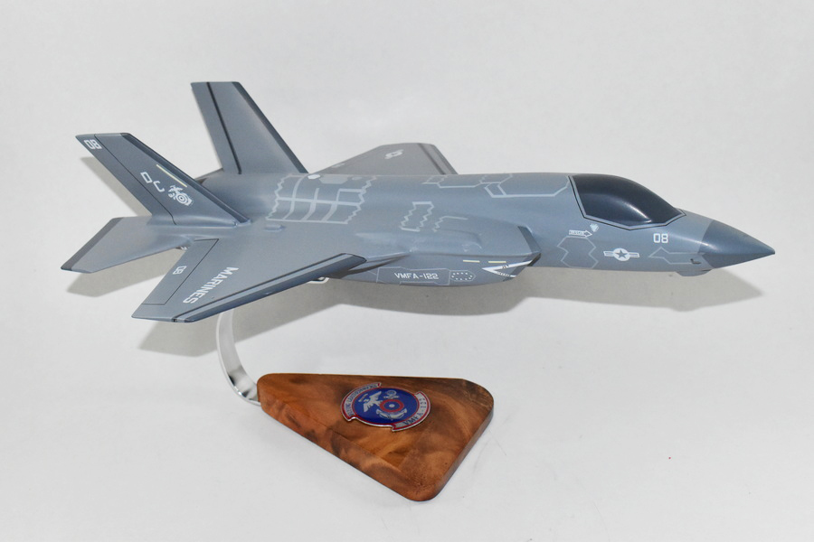 Aircraft profile print of F-35B Lightning II VMFA-121 Green