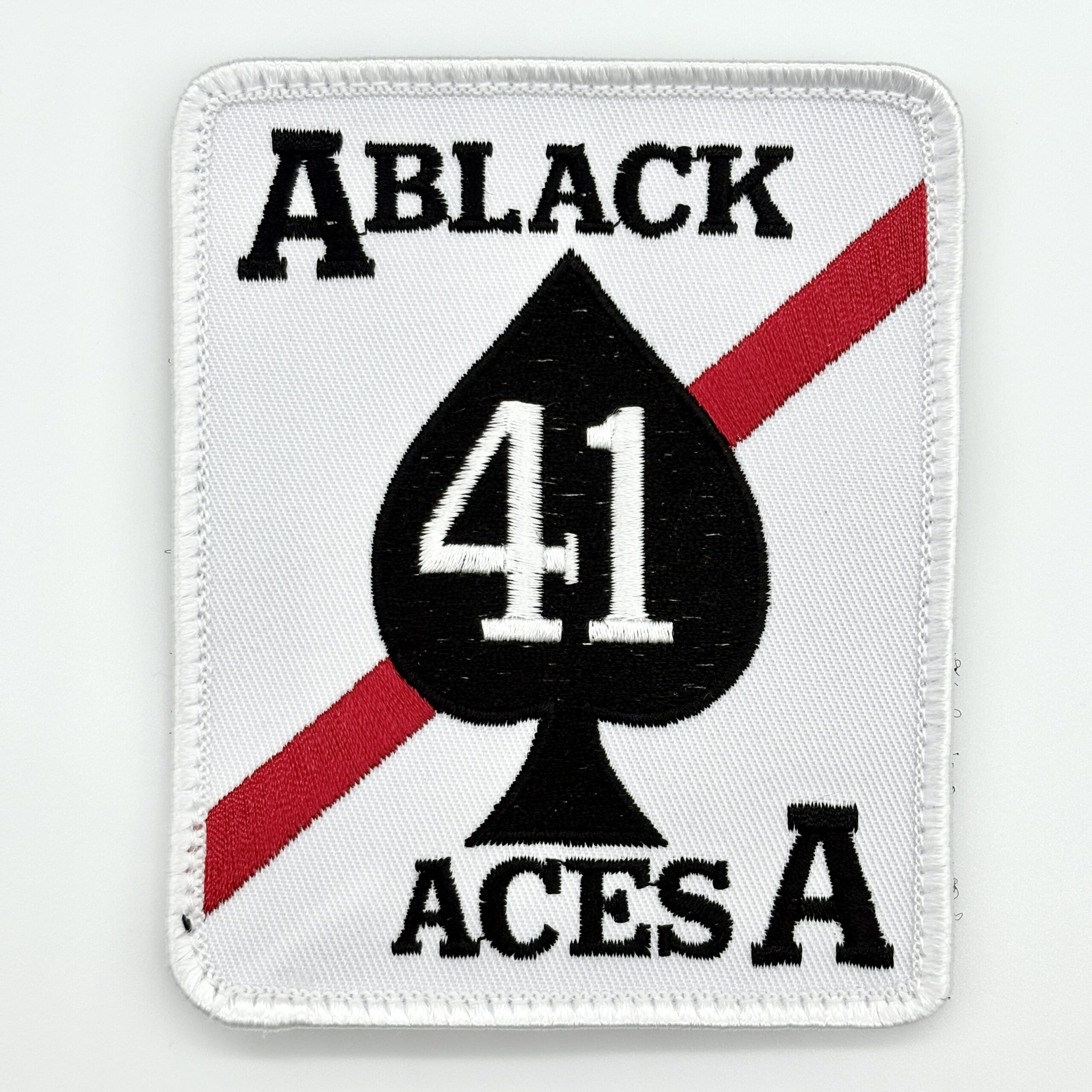 VF-41 / VFA-41 Black Aces Squadron Patch, 4″, Hook and Loop