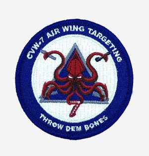 Carrier Air Wing CVW-7 Targeting Patch- With Hook and Loop