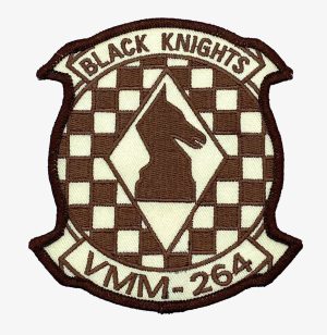 HMM-264 Black Knights (Brown) Patch – Sew On
