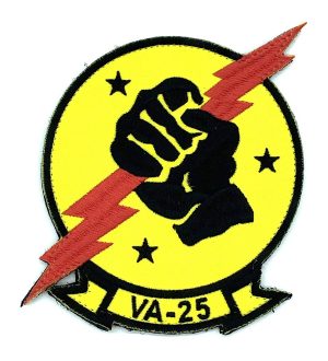 VA-25 "Fist of the Fleet" Squadron Patch (3 star)