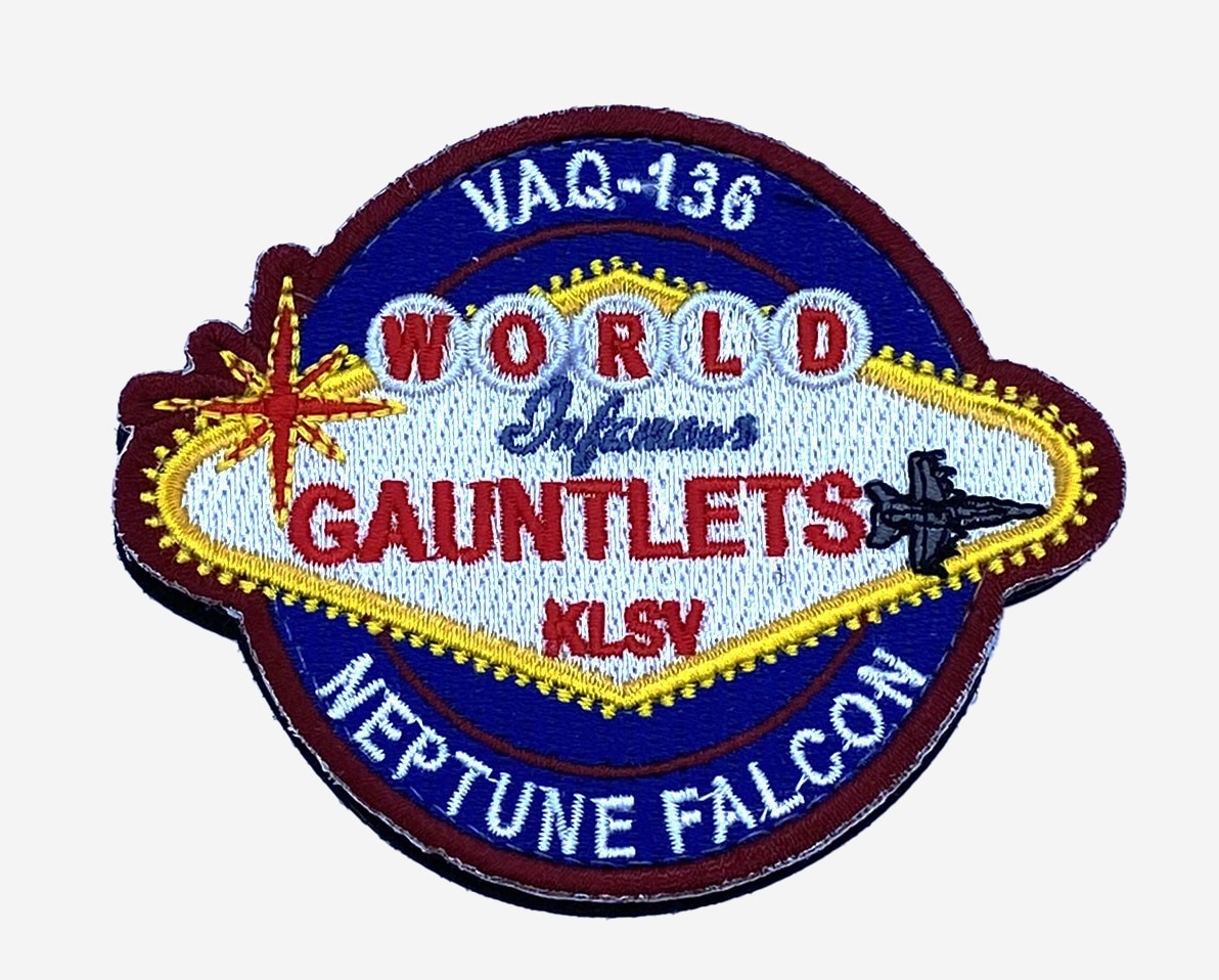 米海軍 VAQ-136 Gauntlets パッチセット 米海軍 VAQ-136