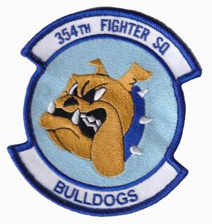 354th Fighter Squadron Patch - Plastic Backing, 4"