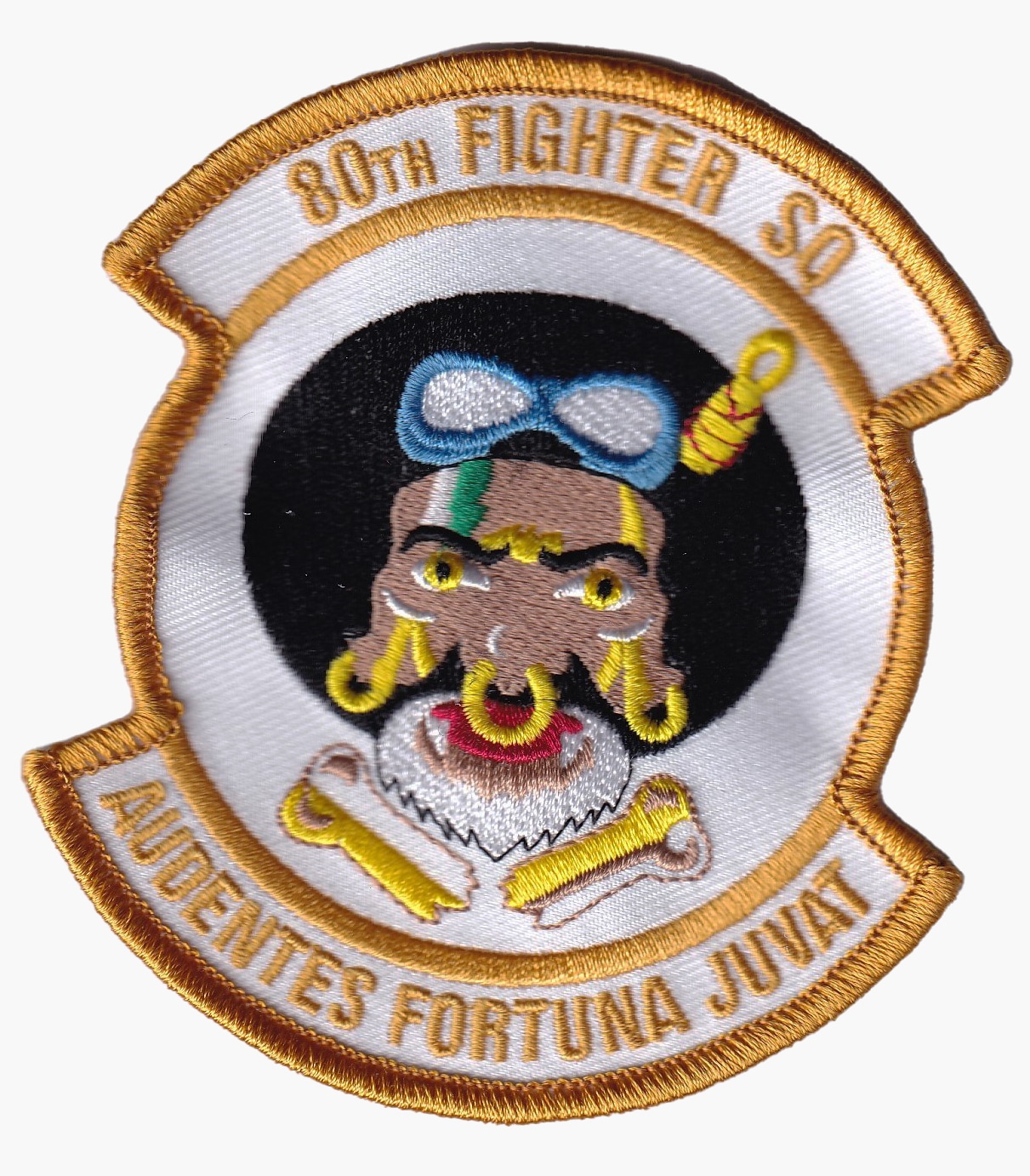 80th Fighter Squadron Patch – Plastic Backing, 4″