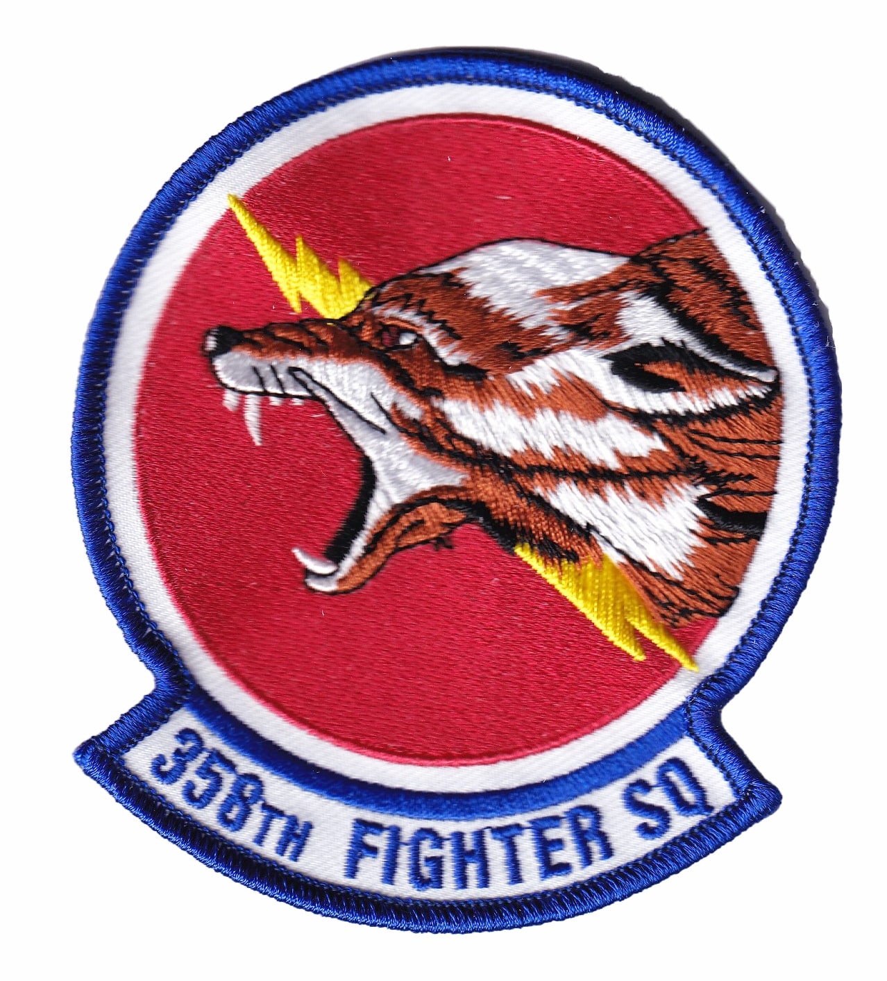 358th Fighter Squadron Patch – Plastic Backing, 4″