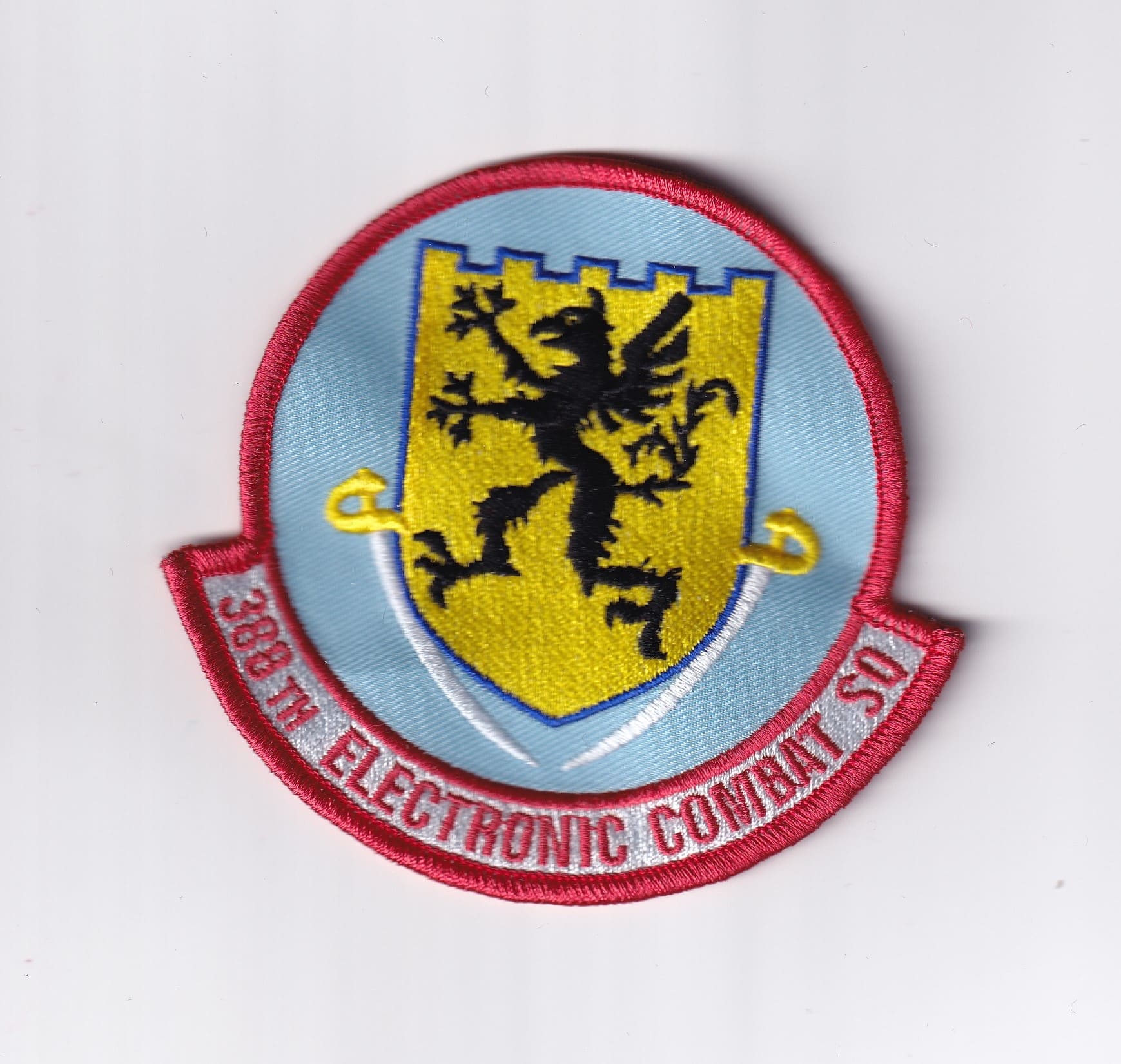 388th Electronic Combat Squadron Patch – Plastic Backing, 4″