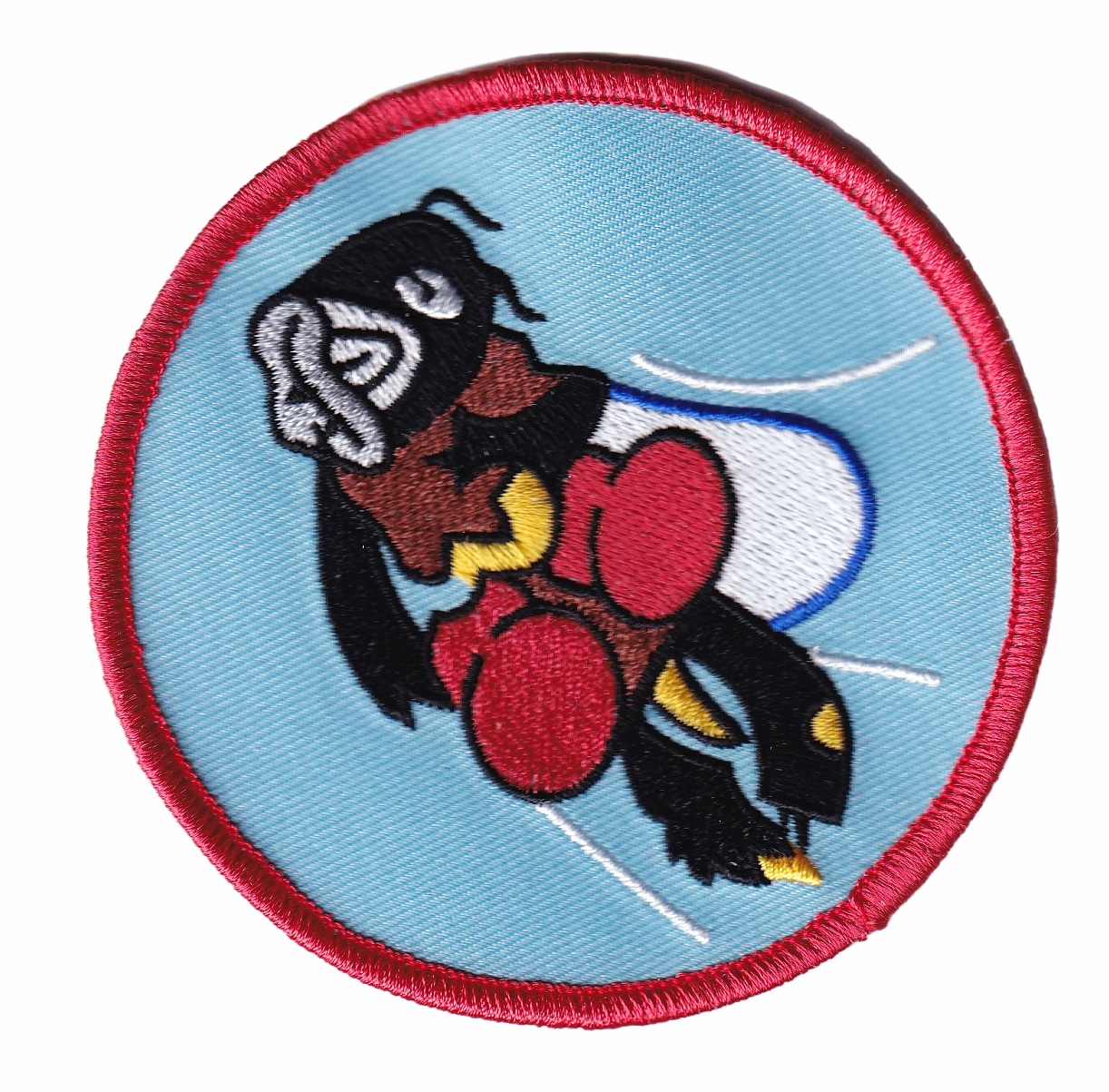 22d Fighter Squadron Patch – With Hook and Loop, 3.5″