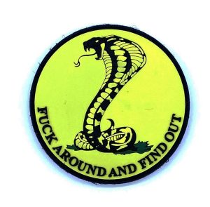 F*ck Around and Find Out AH-1 Cobra PVC Patch – With Hook and Loop