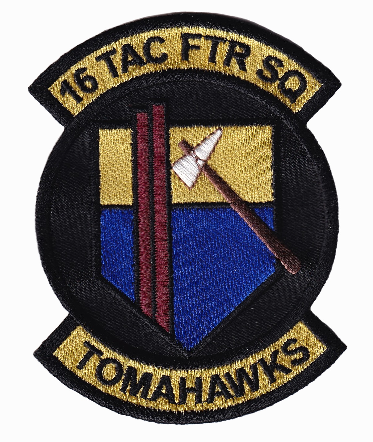 16th Tactical Fighter Squadron Tomahawks Patch – Sew on, 4″
