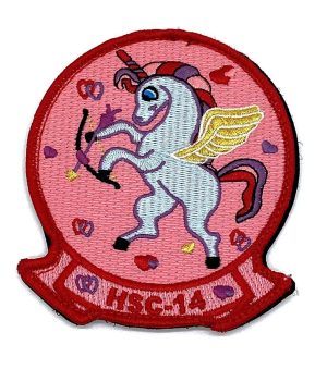 HSC-14 Chargers Valentine’s Day Patch – With Hook and Loop,4.25″