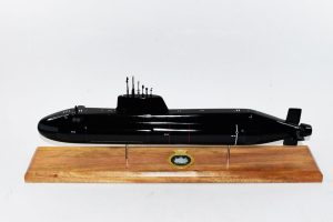 HMS Ambush (S120) Submarine Model, Royal Navy, 20", Scale Model, Mahogany, Astute Class