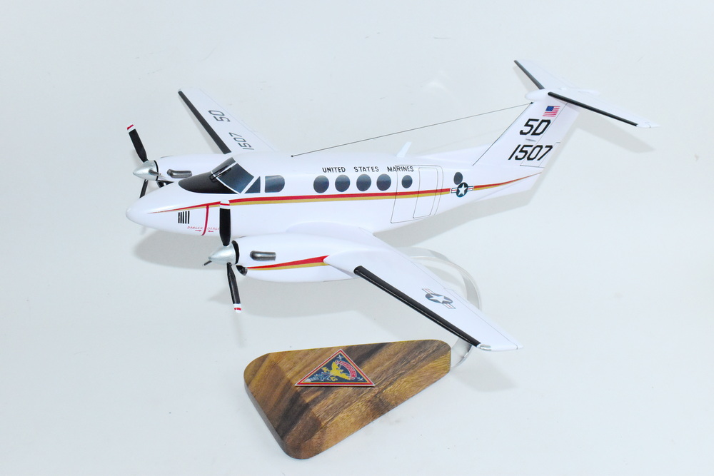 Beechcraft® C-12b Huron, MCAS Beaufort, 1/36 Scale Mahogany Model