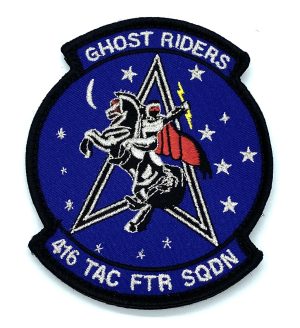 416th TFS Ghost Riders Patch – Hook and Loop, 4"