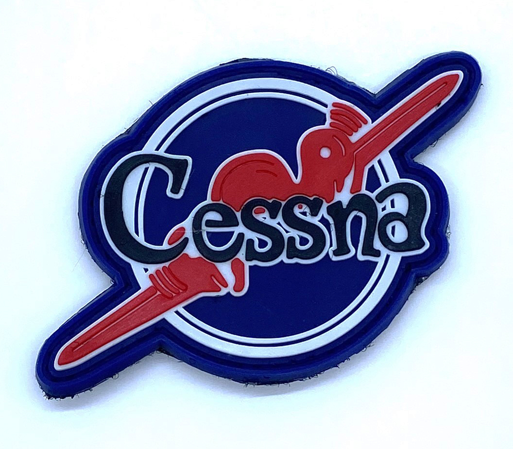 Cessna® WWII Patch, PVC 3.5 inch Glow in the Dark (40\, image size:1056x924