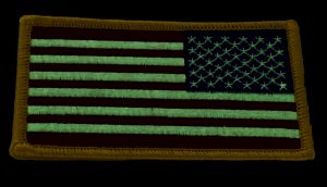 US Flag Reverse Patch Glow in the Dark