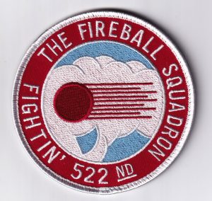 522nd TFS Fireballs Squadron Patch