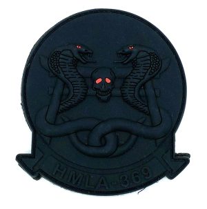 HMLA-369 Gunfighters PVC Blackout Patch – With Hook and Loop