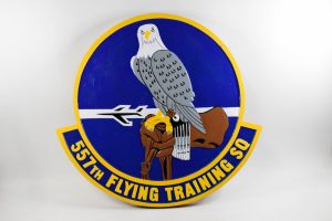 557th Flying Training Squadron, 18 inch Mahogany Plaque