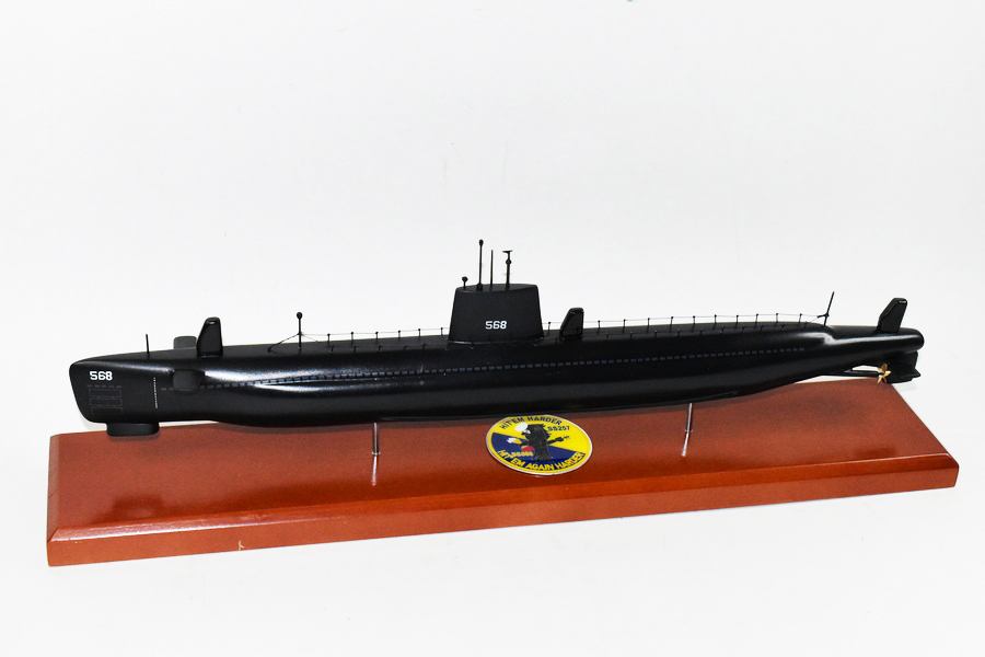 USS Harder (SS-568), 20-inch Mahogany Submarine Model - Squadron