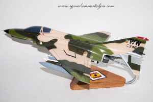 563d Fighter Squadron F-4E Model,  1/42 (18") Scale, Mahogany, McDonnell Douglas (Clearance)