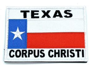 Corpus Christi Texas Patch –Plastic Backing, Sew on