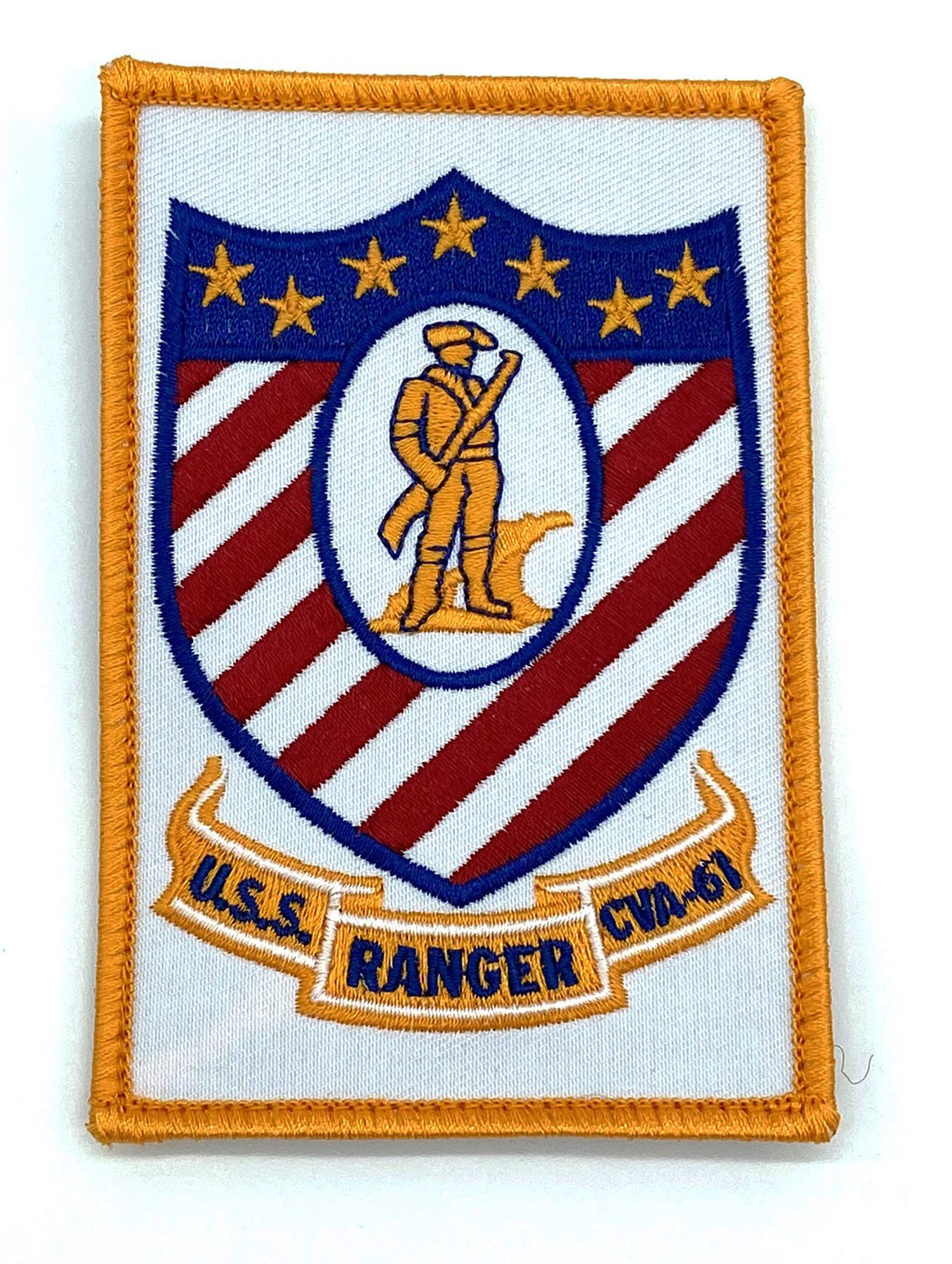 CVA-61 USS Ranger, 4.5", Hook and Loop Patch