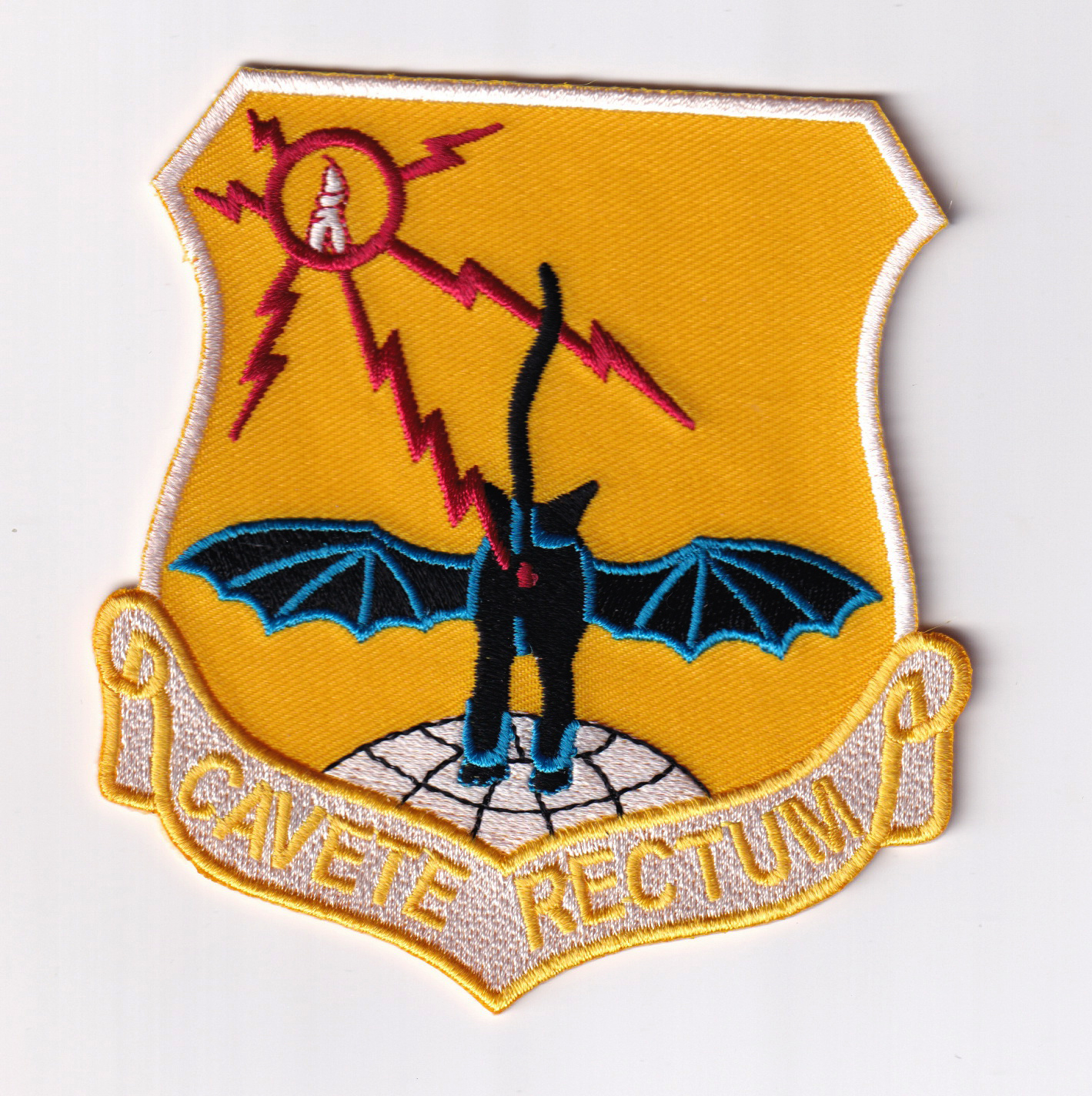 553rd Recon Wing, Cavete Rectum, Korat RTAFB Patch, 4 inch, Hook and Loop