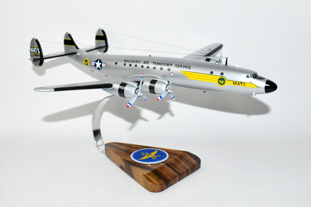 Lockheed Martin® C-121 Super Constellation®, Military Air Transport Service 18″, Mahogany Scale Model