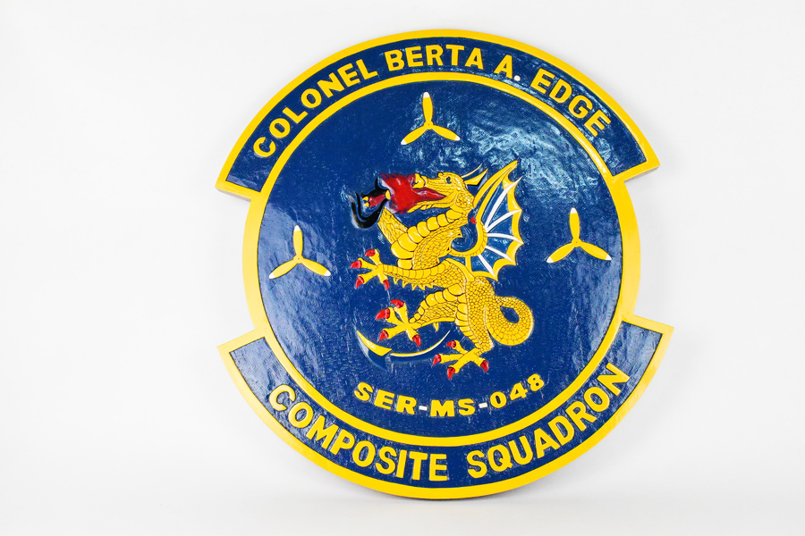 Col. Berta A. Edge Composite Squadron, 24 inch Plaque