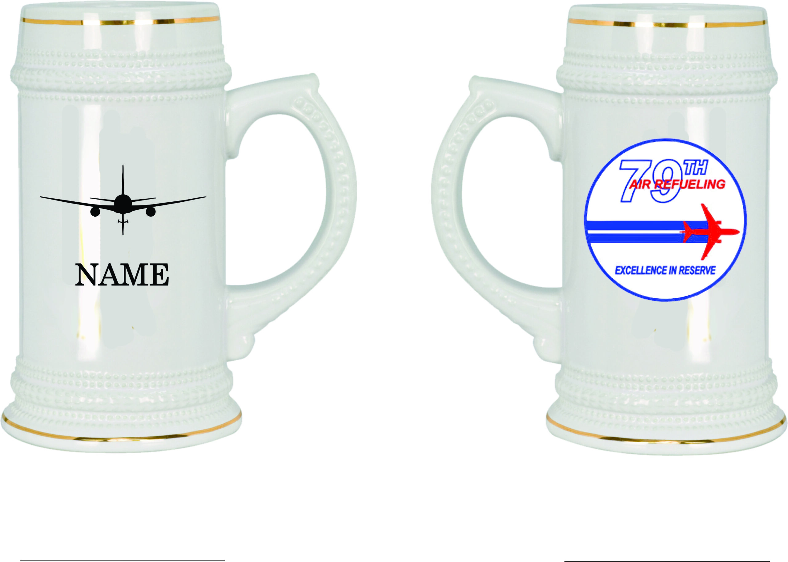 79th ARS Squadron Stein, Ceramic, 2 side, 18 ounces