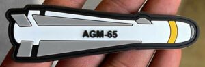 AGM-65 Maverick Missile Patch, 4 inches, Hook and Loop