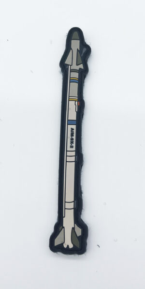 Aim-9x Sidewinder, 5 inch PVC Patch, Hook and Loop