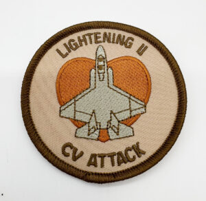 VMFA-311 Tomcats, F-35C Tan Throwback Shoulder Patch, 3 inch, Iron on