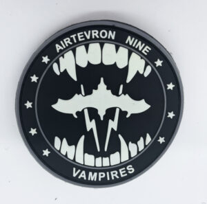 VX-9 Vampires, GID PVC Patch, 3 inch with Hook and Loop