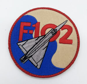 F-102 Delta Dart Shoulder Patch, 3.5 inch, Hook and Loop