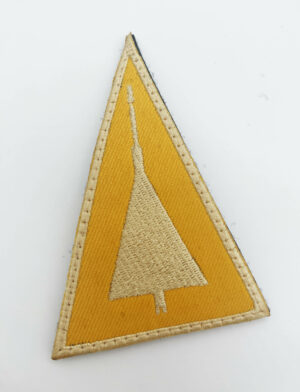 F-102 Delta Dart Yellow Triangle Shoulder Patch, 3.5 inch, Iron On/Sew On