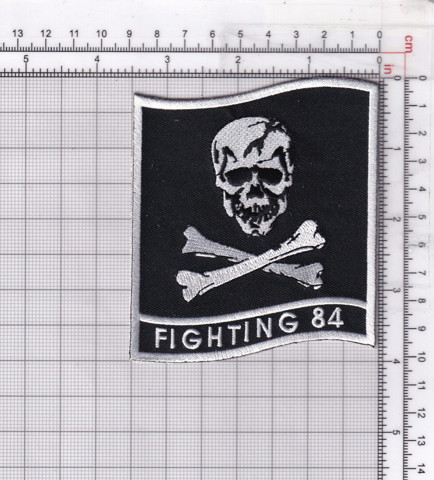 VF-84 Jolly Rogers Squadron Patch – Sew/Iron on, Embroidered, 4