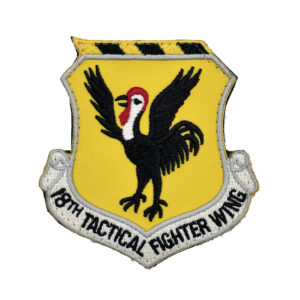 18th Tactical Fighter Wing (18 TFW), 3.25 in, Hook and Loop Patch